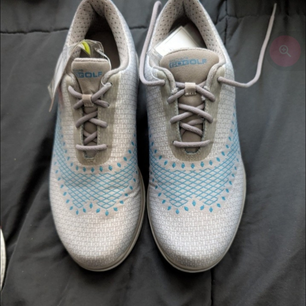 Skechers Gray and Blue Women's Shoes